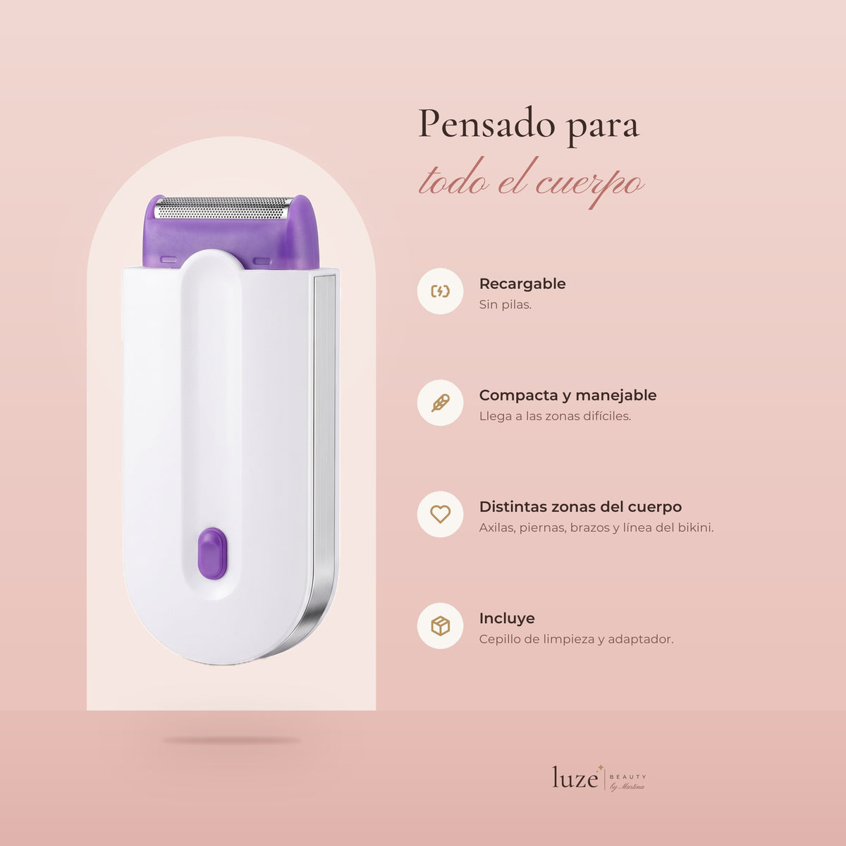 Depiladora corporal - Purple TS