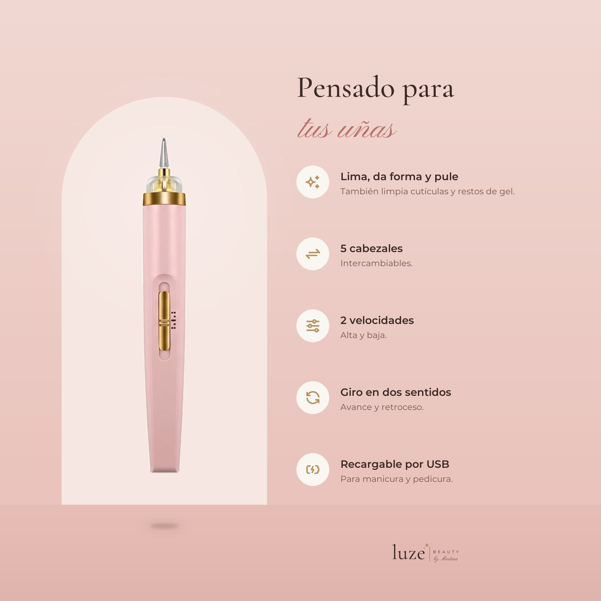 Lima de uñas eléctrica