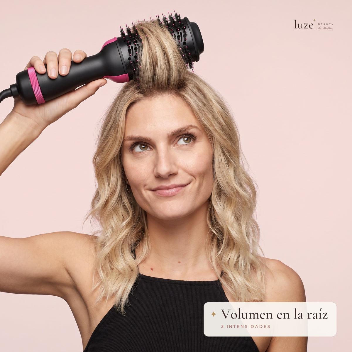 Cepillo secador y voluminizador Rosa