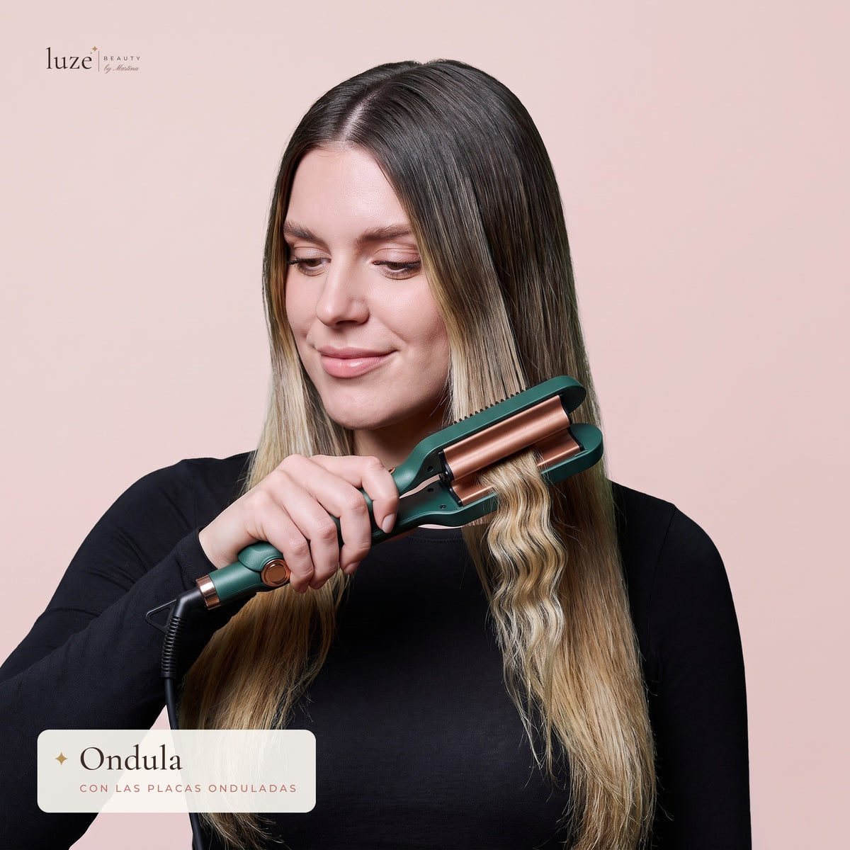 Cepillo plancha y ondulador 2 en 1