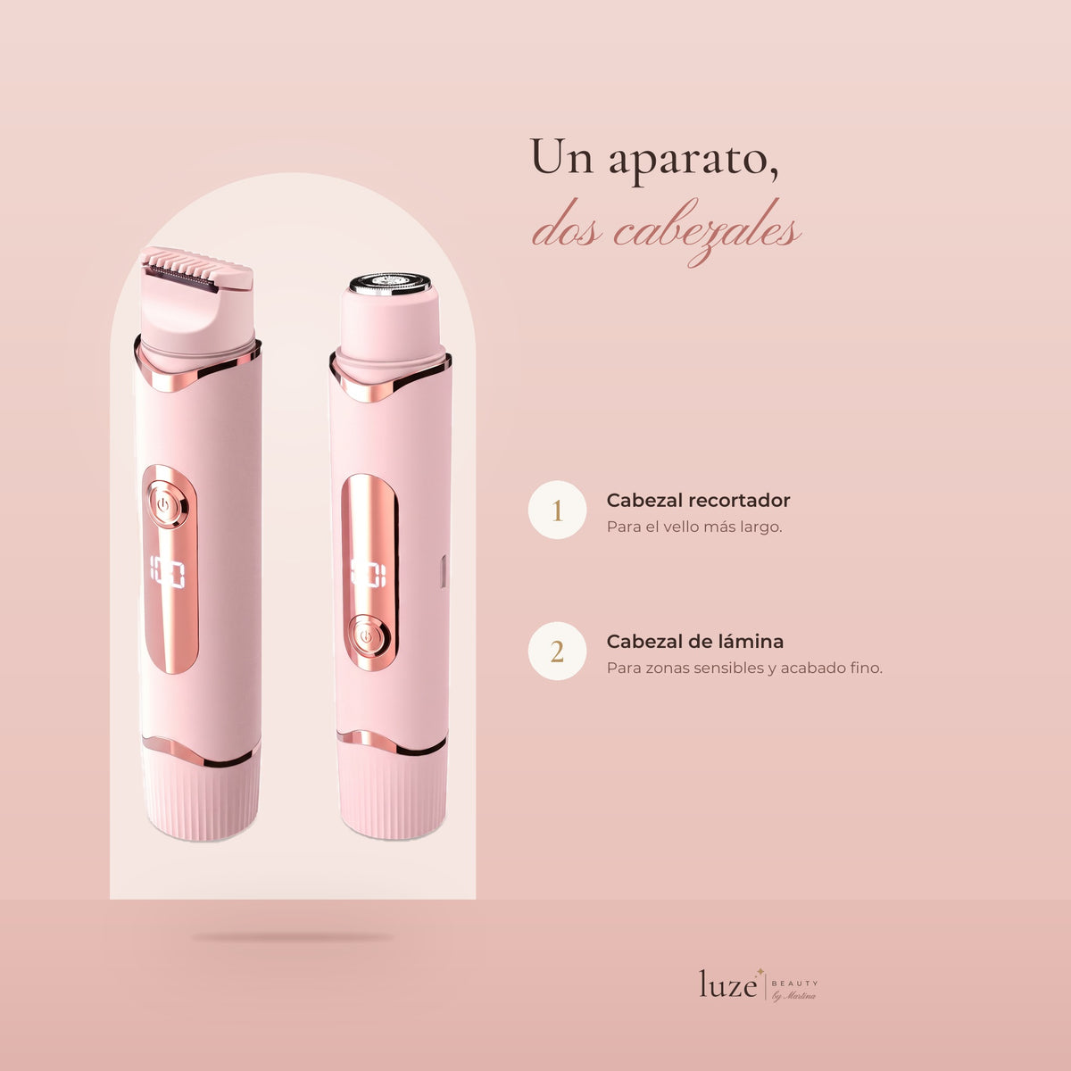 Depiladora eléctrica 2 en 1 - Dual Head