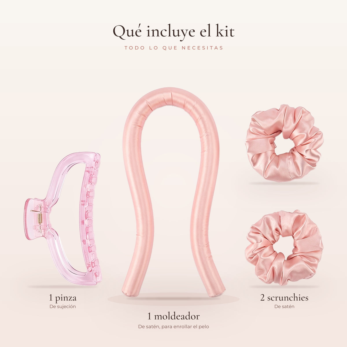 Kit rizador de pelo sin calor