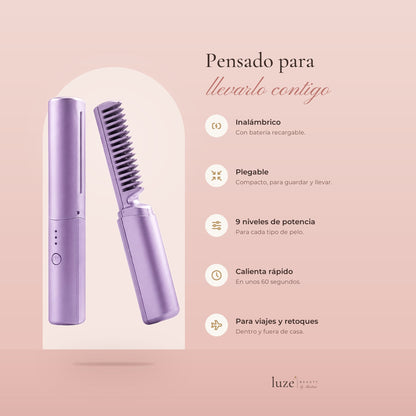Cepillo plancha alisador portátil