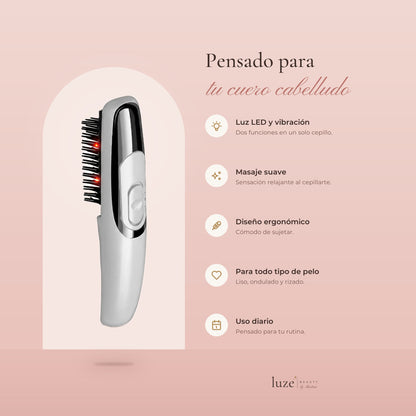Cepillo Anticaída con luz infrarroja y vibración