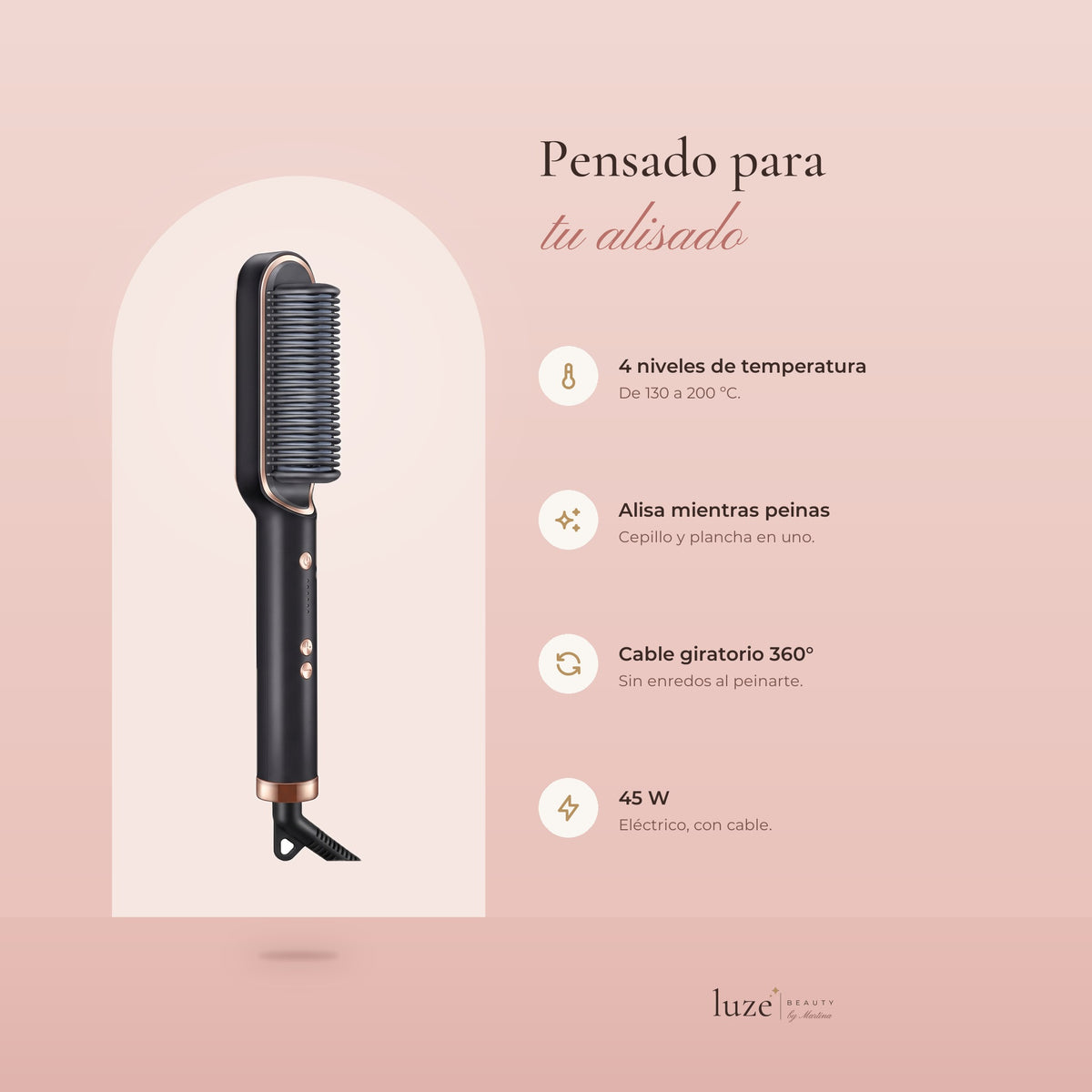 Cepillo plancha alisador